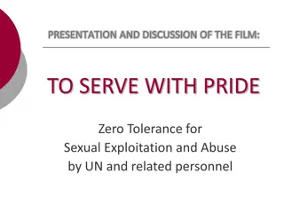 Zero Tolerance for Sexual Exploitation and Abuse by UN Personnel