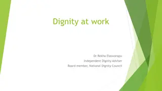 Understanding Dignity at Work in Healthcare