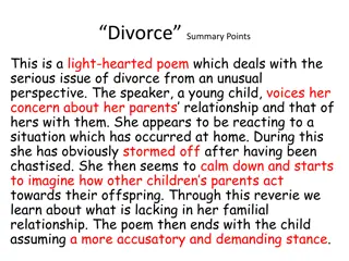 Child's Poignant Reflection on Divorce