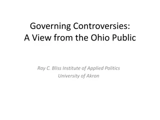 Ohio Public Opinion on Redistricting and State Legislative Issues