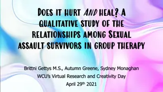 Healing Together: Understanding Relationships Among Sexual Assault Survivors in Group Therapy