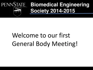 Biomedical Engineering Society 2014-2015 General Body Meeting Highlights