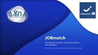 JOBmatch - Connecting Businesses and Jobseekers in Tourism & Hospitality