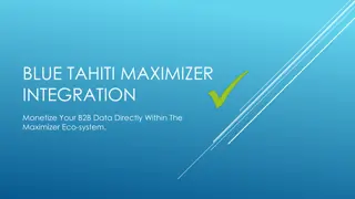 Enhance B2B Data Monetization with Blue Tahiti Maximizer Integration