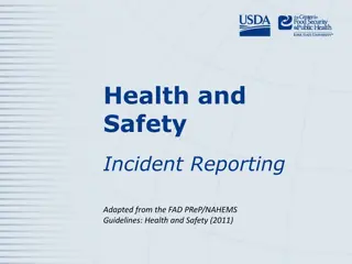 Health and Safety Incident Reporting Guidelines