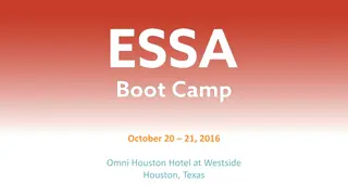 Understanding the Goals of ESSA Boot Camp