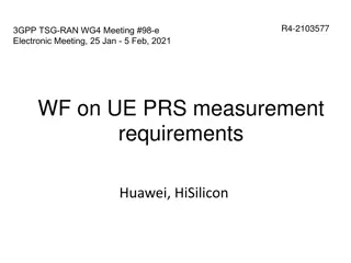 UE PRS Measurement Requirements Discussion at 3GPP TSG-RAN WG4 Meeting #98-e