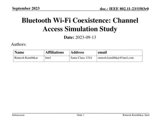 Channel Access Simulation Study for Bluetooth-Wi-Fi Coexistence in IEEE 802.11-23