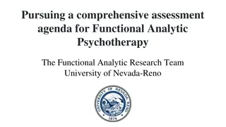 Comprehensive Assessment Agenda for Functional Analytic Psychotherapy