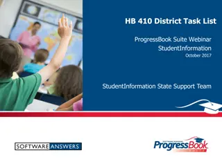 Understanding HB410 District Task List for Student Information Management