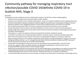 Comprehensive Pathway for Managing Respiratory Tract Infections and COVID-19 in Scottish NHS