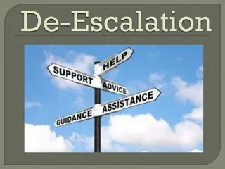 Techniques for De-escalating Conflicts and Behavioral Issues