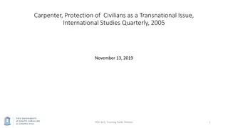 Protecting Civilians in War Zones: The Evolution of International Norms