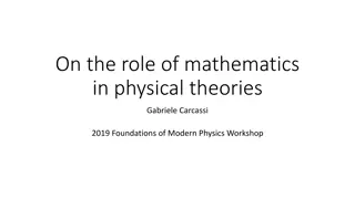 The Role of Mathematics in Physical Theories - Insights from Gabriele Carcassi's Work