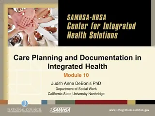 Care Planning and Documentation in Integrated Health