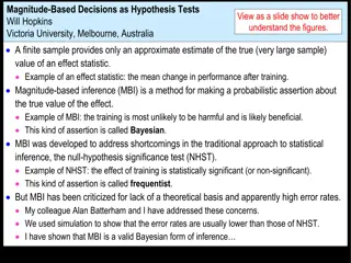 Magnitude-Based Decisions in Hypothesis Testing