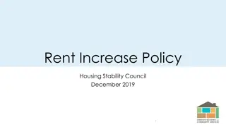 Rent Increase Policy Overview by Housing Stability Council