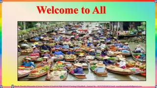 Exploring the Tha Kha Floating Market with Senior Teacher Manik Chandra Majumder