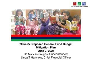 Proposed General Fund Budget Mitigation Plan 2024-25