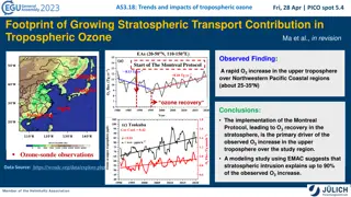 Impacts of Tropospheric Ozone and Stratospheric Transport Contribution