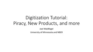 Digitization Tutorial: Piracy, New Products, and More