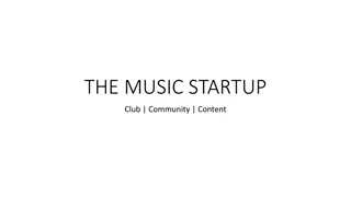 The Music Startup: A Vision for Innovation and Growth