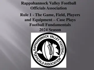 Rappahannock Valley Football Officials Association Rules Overview