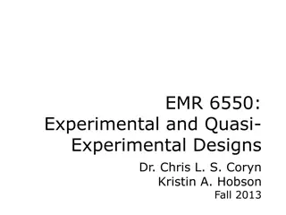 Quasi-Experimental and Interrupted Time-Series Designs Overview