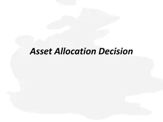 Asset Allocation and Portfolio Management