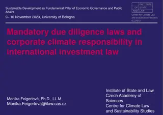 Corporate Climate Responsibility and Mandatory Due Diligence Laws in International Investment Law