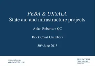 State Aid and Infrastructure Projects in the EU