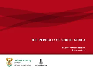 Investing in the Republic of South Africa: Economic Overview and Development Plans