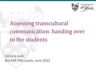 Enhancing Transcultural Communication Skills in Academic Settings