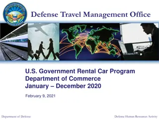 Defense Travel Management Office - Rental Car Program Overview