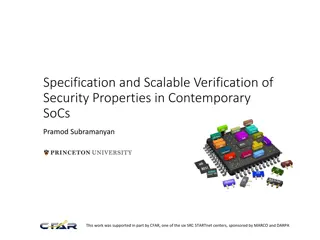 Scalable Verification of Security Properties in SoCs