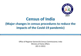 Census Activities and Methodologies in India