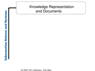 Knowledge Representation and Categories in Information Systems