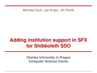 Enhancing Library Systems with SFX and Shibboleth SSO at Charles University