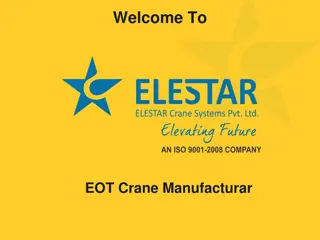 Elestar Crane Systems Pvt. Ltd.: Leading Manufacturer of Quality EOT Cranes