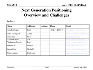 IEEE 11-14/1464r0 Next Generation Positioning Overview and Challenges