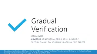 Gradual Program Verification and its Techniques