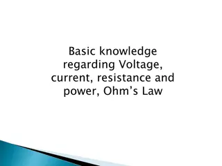 Voltage, Current, Resistance, and Ohm's Law