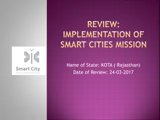 Progress of Smart Cities Mission in Kota, Rajasthan