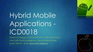 Hybrid Mobile Applications at TalTech IT College Fall Semester