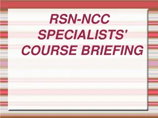 RSN-NCC Specialists Course Briefing Details