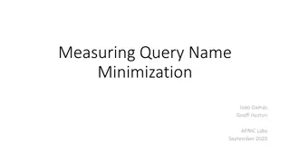 Query Name Minimization in DNS Resolution