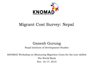 Understanding Low-skilled Labor Migration in Nepal