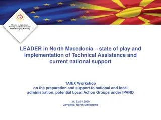 State of Play and Implementation of Technical Assistance in North Macedonia's Rural Development