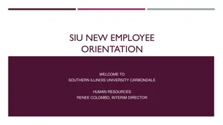 Welcome to SIU New Employee Orientation