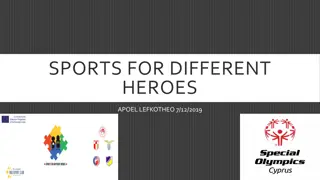 Sports for Different Heroes Event at APOEL Lefkotheo Stadium